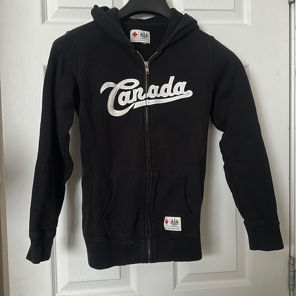 Hudson Bay x Olympics Canada Black Zip Up - Picture 1 of 7